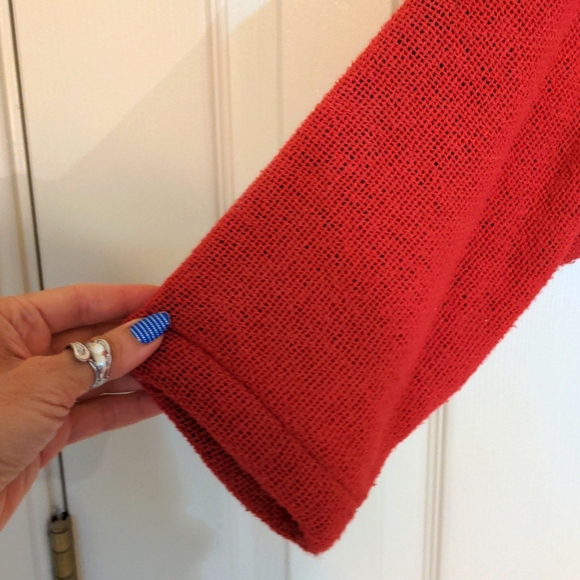 Maxson Tapestri EUC patriotic knit jacket OS red white blue star 100% cotton - Picture 8 of 15